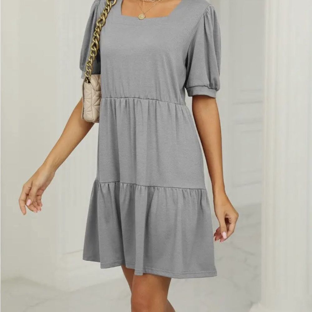Square Neck Dress - Picture 2 of 2